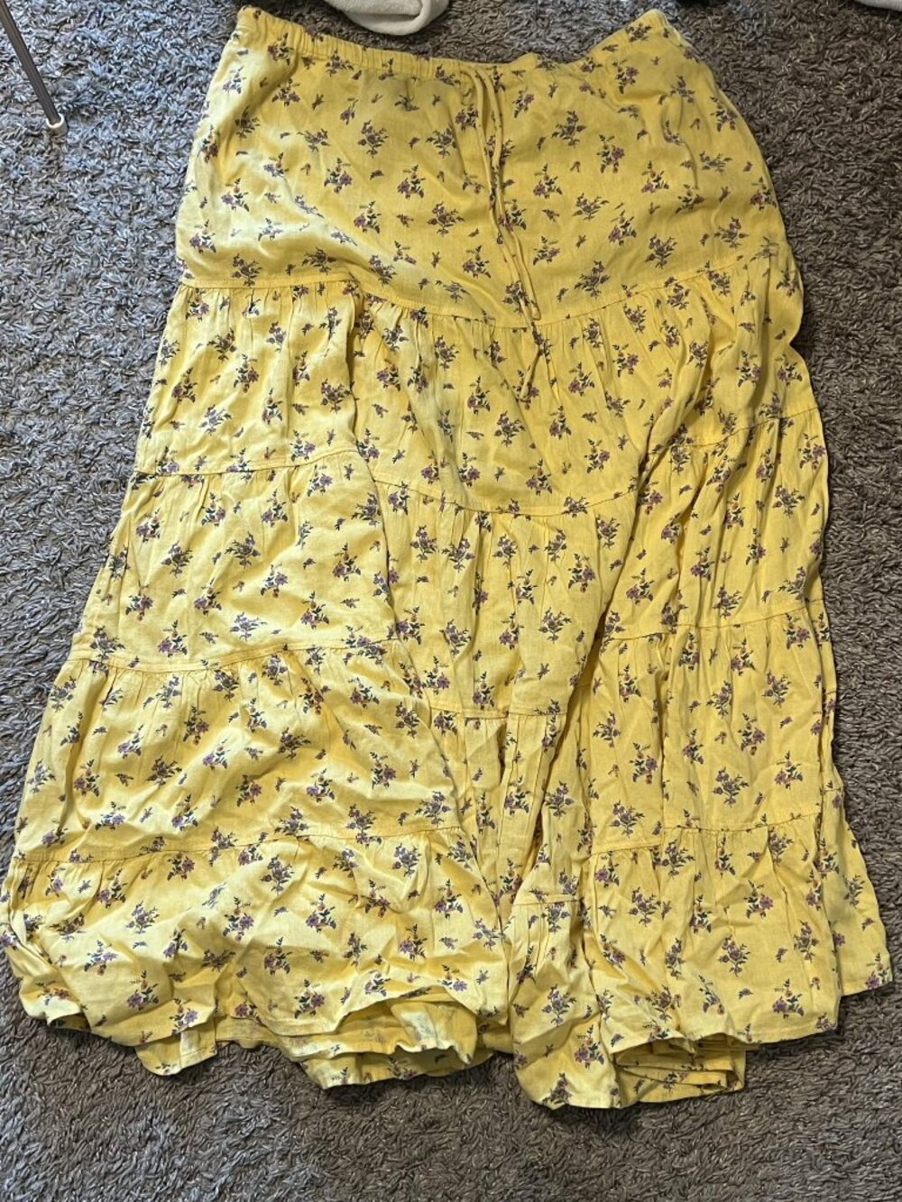 NWOT Free People Nova Yellow Skirt - Size XL